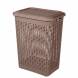 Корзина для белья 30л, коричневый