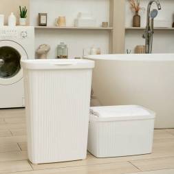 Корзина для белья Velvet, 35л, белый