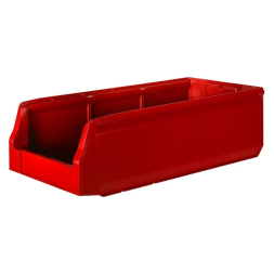 Складской лоток для метизов, мелочей и деталей Logic Store®, 500х225х150 мм, красный [12.405]