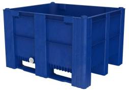 Большой пластиковый контейнер Type 1000-ACE, сплошной с дренажным портом