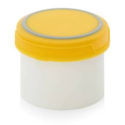 Банка 0,5 л с внутренней крышкой, оранжевая