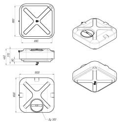 Бак для душа Rostok 250